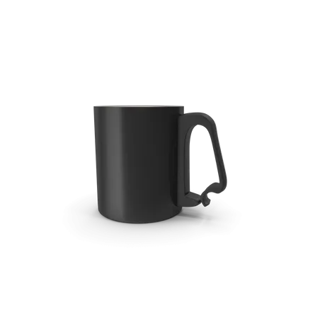 Tasse en aluminium noir