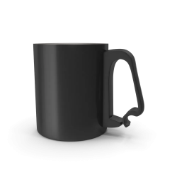 Tasse en aluminium noir