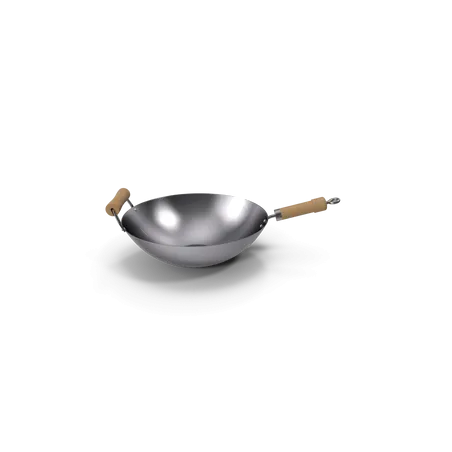 Wok en acier carbone