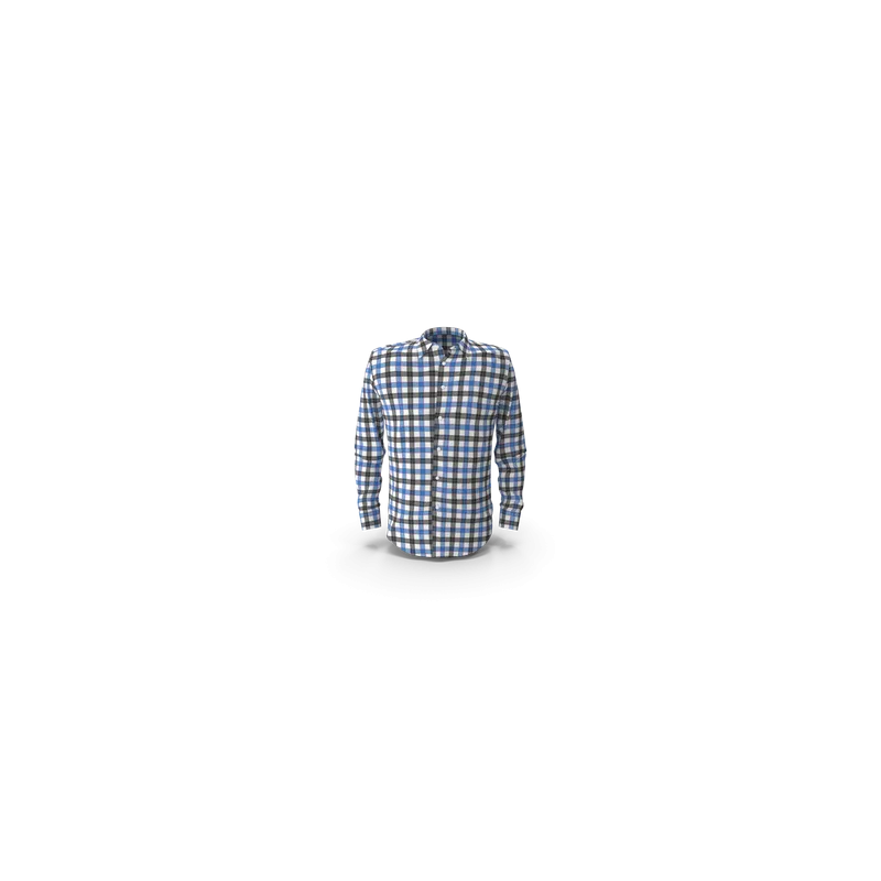 Blue & Black Check Shirt