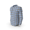 Chemise à carreaux bleu et noir