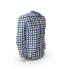 Chemise à carreaux bleu et noir