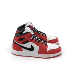 Nike Air Jordan 1 Red And Black