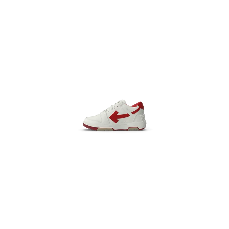 Baskets de sport blanc cassé et rouge