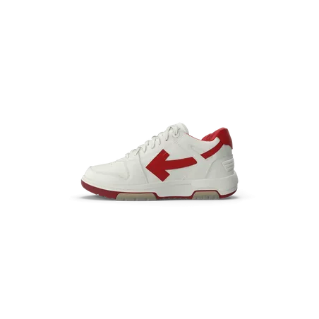 Baskets de sport blanc cassé et rouge