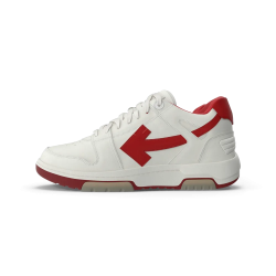 Baskets de sport blanc cassé et rouge