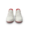 Baskets de sport blanc cassé rouge