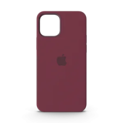 Coque silicone iPhone 12 MagSafe Prune