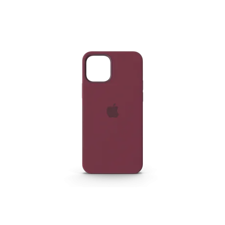 iPhone 12 Silicone Case with MagSafe Plum