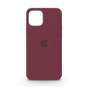 Coque silicone iPhone 12 MagSafe Prune