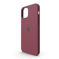 Coque silicone iPhone 12 MagSafe Prune