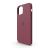 Coque silicone iPhone 12 MagSafe Prune
