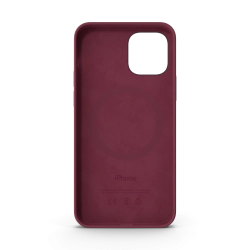 iPhone 12 Silicone Case with MagSafe Plum