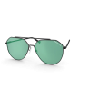 Lunettes vertes et noires