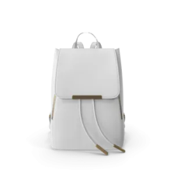 Sac à dos blanc en simili cuir