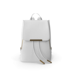 Sac à dos blanc en simili cuir