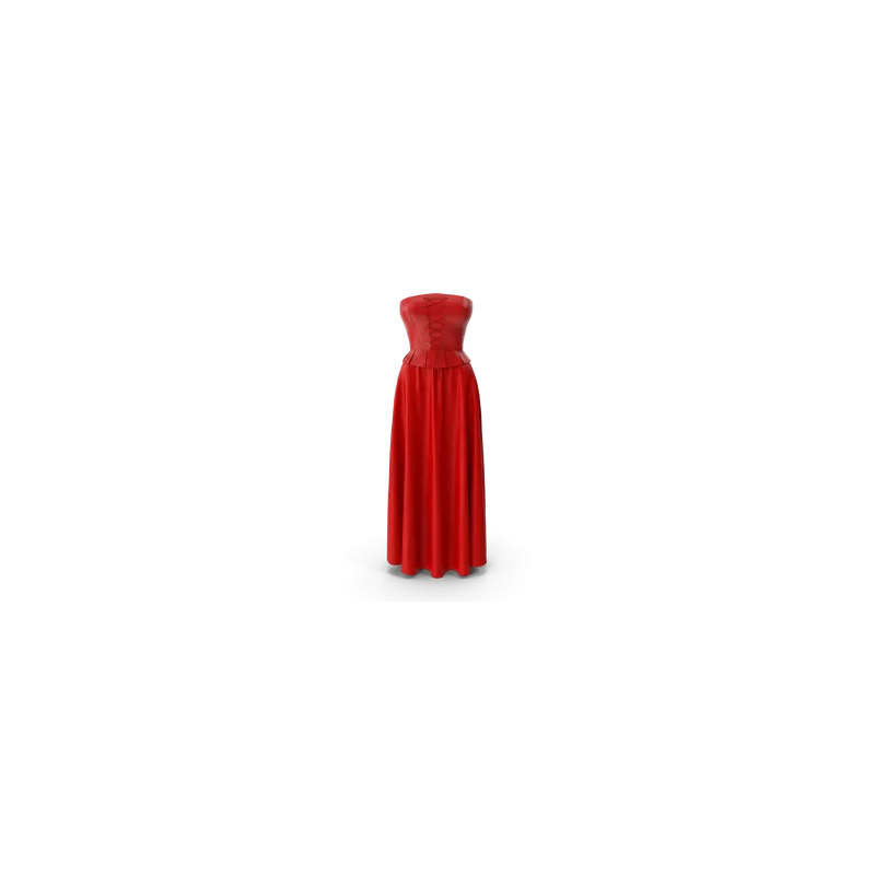 Corset Leather With Skirt