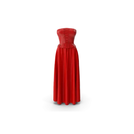 Corset Leather With Skirt