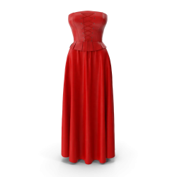 Corset en cuir avec jupe