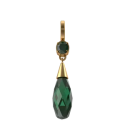 Boucles d'oreilles cristal vert