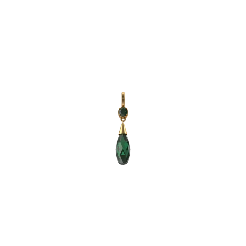 Green Crystal Earring