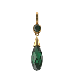 Boucles d'oreilles cristal vert
