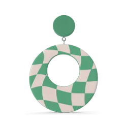 Green Oval Earring