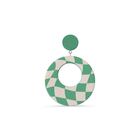 Green Oval Earring