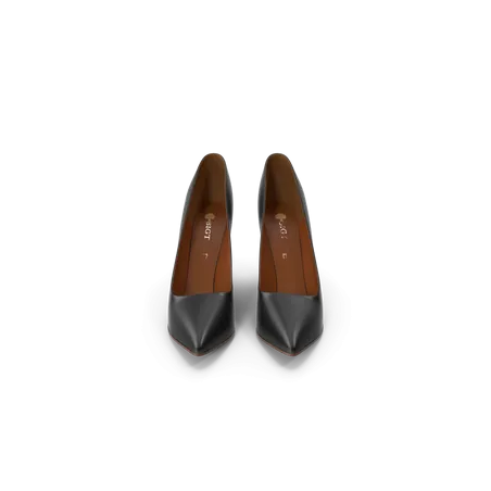 Pantoufles noires et marron