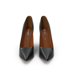 Pantoufles noires et marron