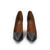 Pantoufles noires et marron