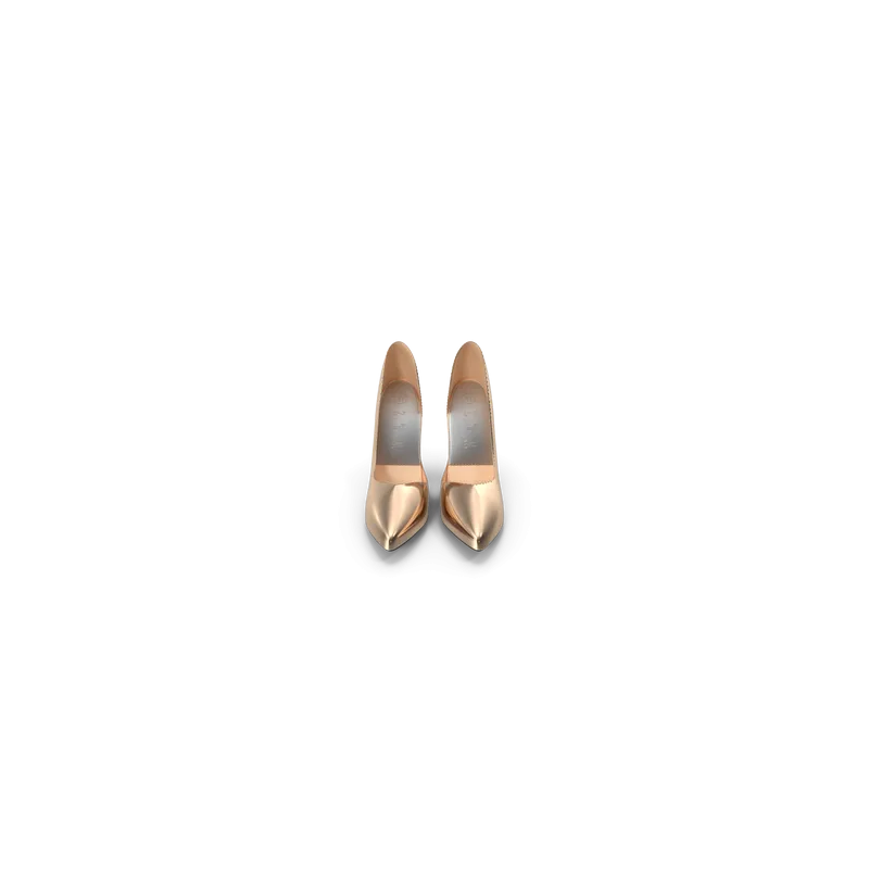 Chaussures dorées femme