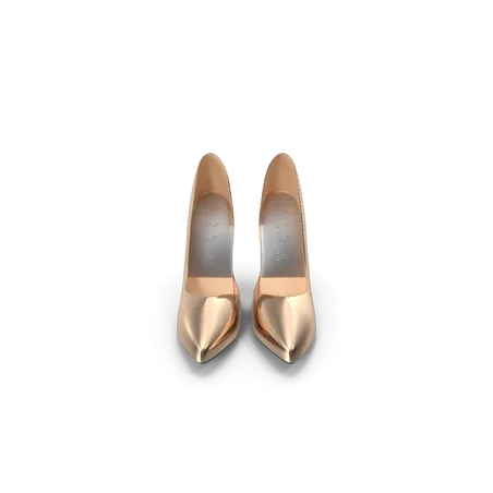 Golden Shoes Woman