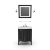 Meuble vasque en bois avec miroir V2