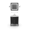 Wooden Bathroom Sink With Mirror V2