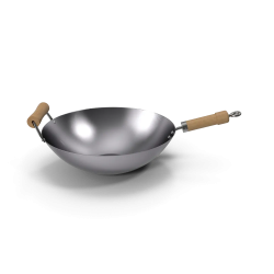 Wok en acier carbone V2
